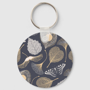 Llavero Sale Ginkgo: Elegancia Floral Sin Marea.