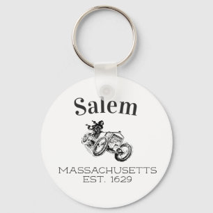 Llavero Salem Massachusetts Skull racer coche vintage
