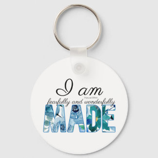 Llavero Salmo 139:14 Hecho con Miedo y Maravillosa