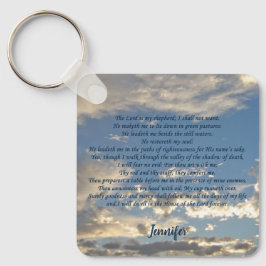 Llavero Salmo 23 Bella Biblia Cristiana Verse Personalizad