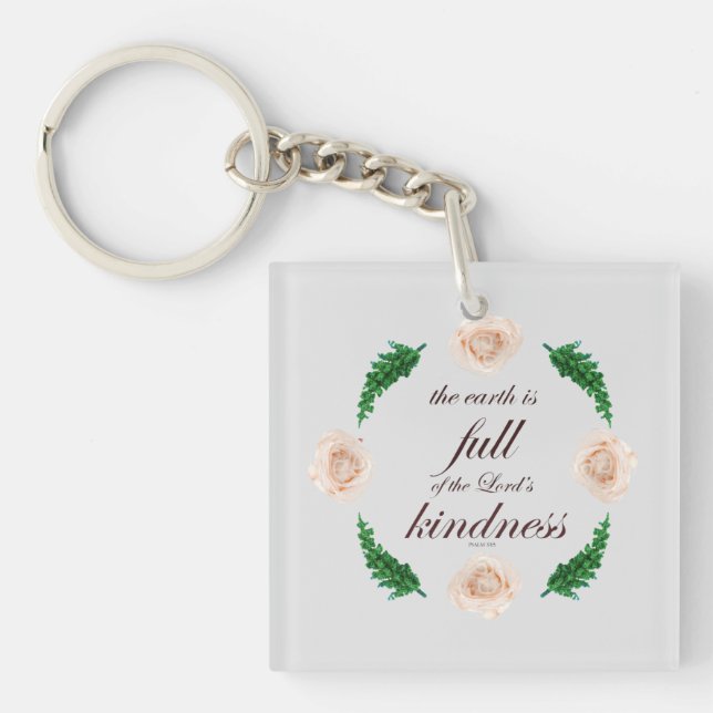 Llavero salmo 33 amabilidad total (Frente)