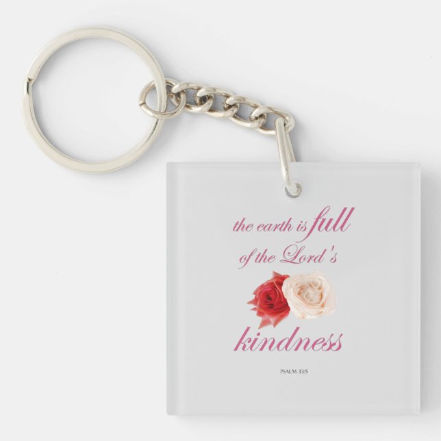 Llavero Salmo 33 - "La Tierra está llena de bondad del Señ (Frente)