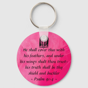 Llavero Salmo 91:4 keycahin