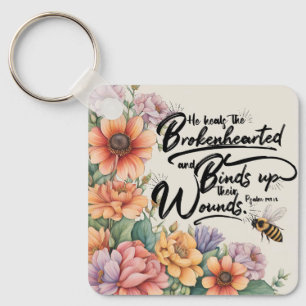 Llavero Salmos 147:3 Biblia cristiana Verse Image