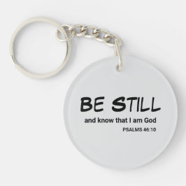 Llavero Salmos 46:10 Estar quietos y conocer versos bíblic