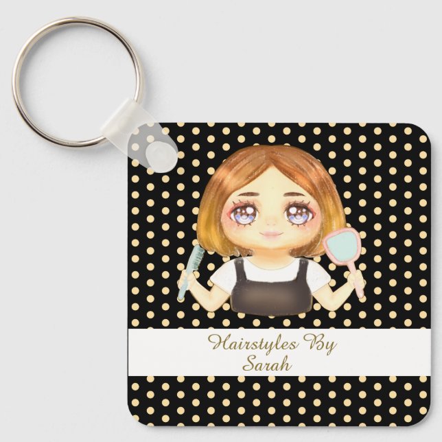 Llavero Salon Hairstylist (Anverso)