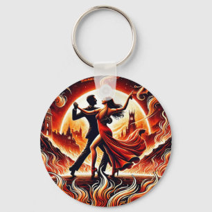 Llavero Salsa Dance en Hell Keyring - Diseño audaz y feroz