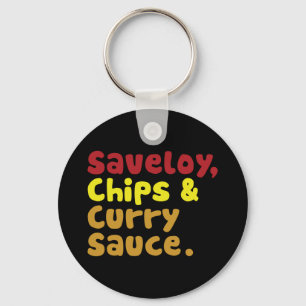 Llavero Salsa de salchichas y salsa de curry.