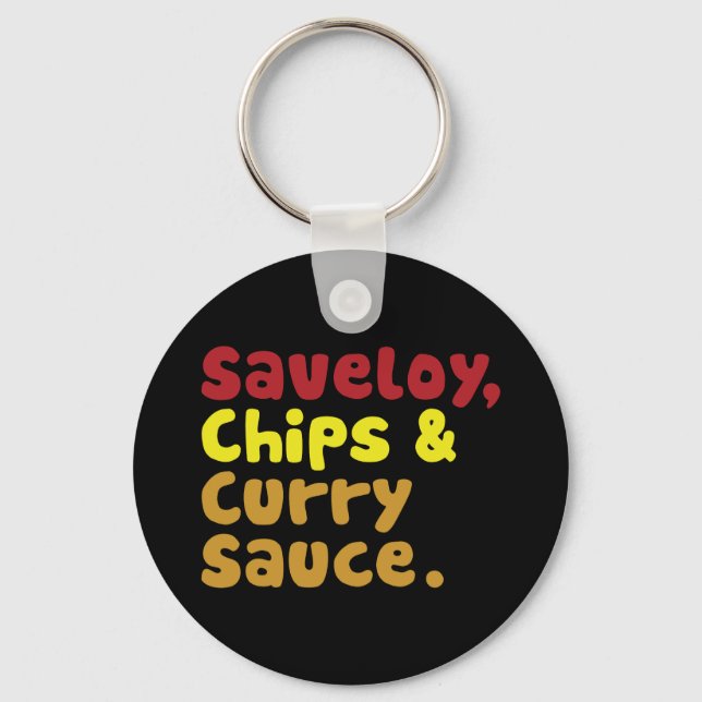 Llavero Salsa de salchichas y salsa de curry. (Anverso)