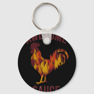 Llavero Salsa Impresionante Gallo Pollo Salsa Hombres Muje