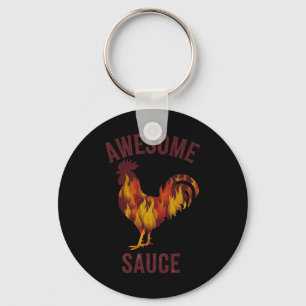 Llavero Salsa Impresionante Gallo Salsa de Pollo Hombres M