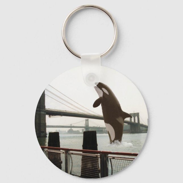 Llavero Saltando de la cadena Brooklyn Bridge (Anverso)