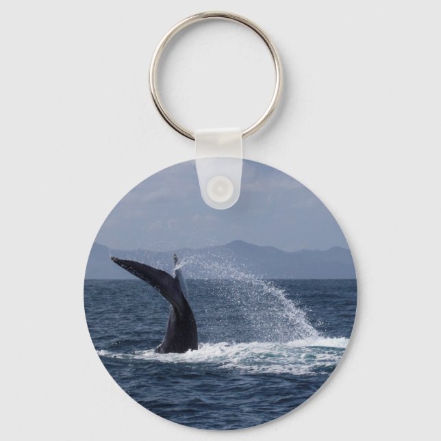 Llavero Salto de cola de ballena jorobado (Anverso)