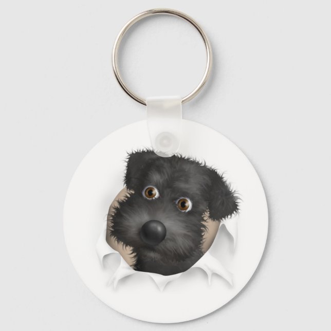 Llavero Salto de Schnoodle (negro) (Anverso)