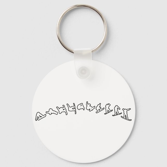 Llavero Salto de Snowboard (Anverso)