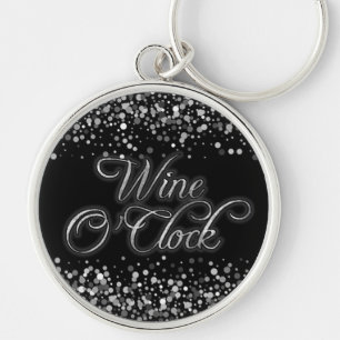 Llavero Salto plateado de vino O'Clock
