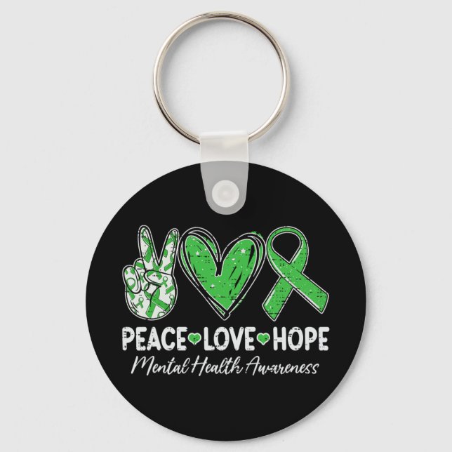 Llavero Salud Mental Importa Conciencia Paz Esperanza Gr (Anverso)