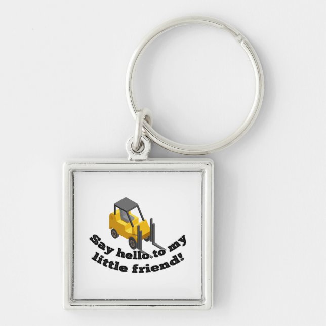 Llavero Saluda a mi elevador de horquilla (Frente)