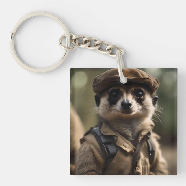 Llavero Saludando a Sylvester el Meerkat: Una historia de  (Frente)