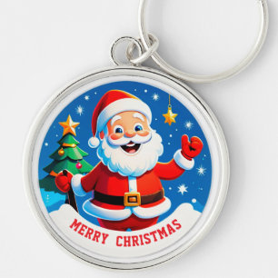Llavero Saludo Alegre de Santa Claus