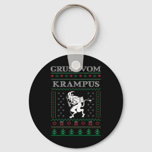 Llavero Saludo De Krampus Goth Suéter Feo De Navidad Kram