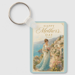 Llavero Saludo del Día de la Madre Serenidad Costera