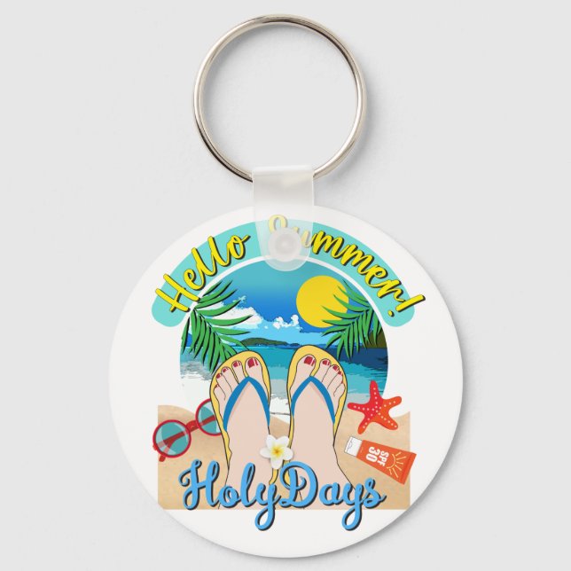 Llavero Saludo verano - Holy Days (Anverso)