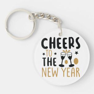 Llavero Saludos A La Bebida De Vino De Cuenta regresiva De