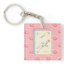 Saludos a la cadena acrílica Bam Mahjong