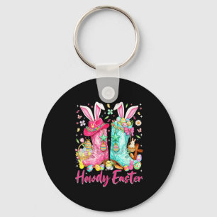 Llavero Saludos conejito de Pascua occidental coqueta bota