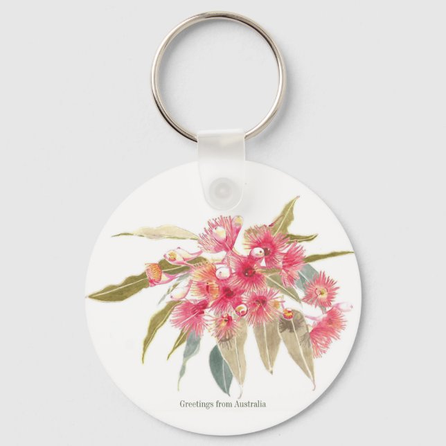 Llavero Saludos de Australia por el amor de Keepsake rosa  (Anverso)