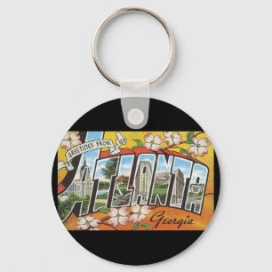 Llavero Saludos desde Atlanta Georgia_Vintage Travel