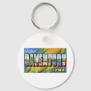 Llavero Saludos desde Davenport, Iowa