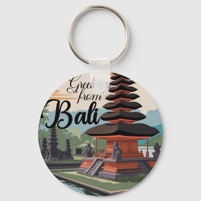 Llavero Saludos desde el Rótulo de Bali (Anverso)