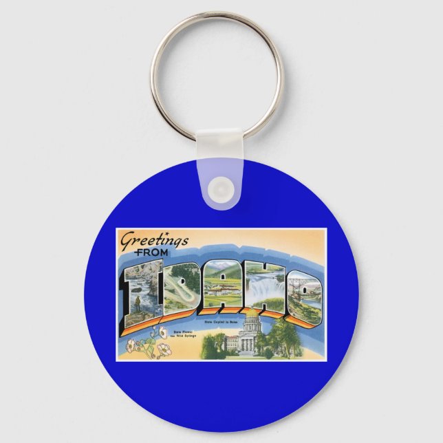 Llavero ¡Saludos desde Idaho! (Anverso)