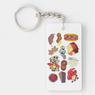 Llavero Saludos desde la cocina de la costa de Nueva Ingla