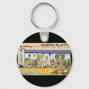 Llavero Saludos desde North Platte Nebraska_Vintage
