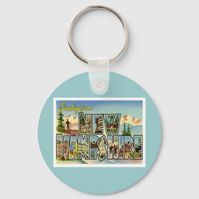 Llavero Saludos desde Nuevo Hampshire (Anverso)