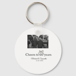 Llavero Saludos dorados a boda de 60 años