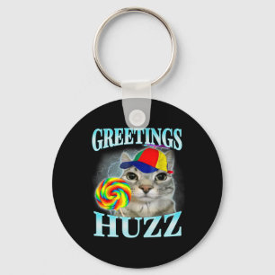 Llavero Saludos Huzz Gracioso Gen Z Alpha Meme