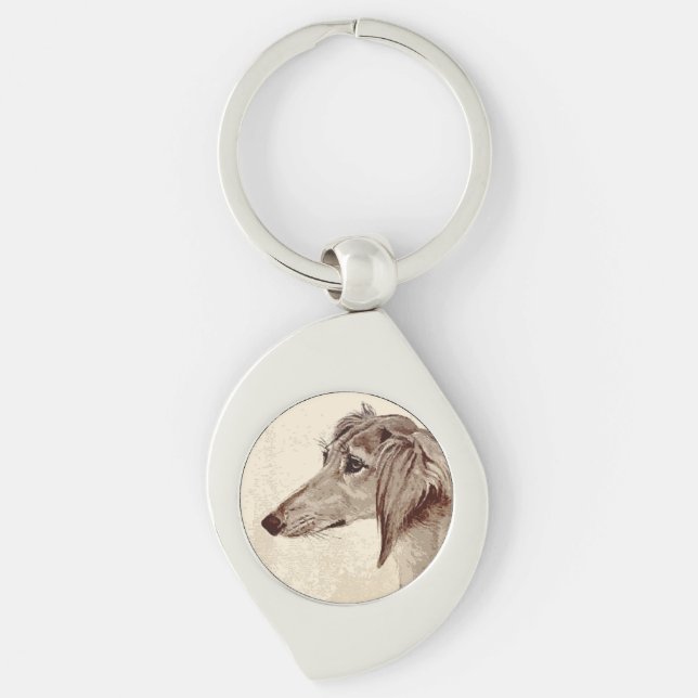 Llavero Saluki (Anverso)