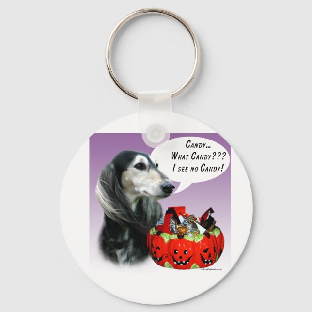 Llavero Saluki Halloween Candy (Anverso)