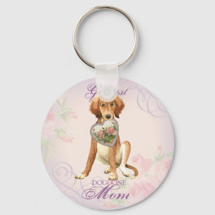 Llavero Saluki Heart Mom