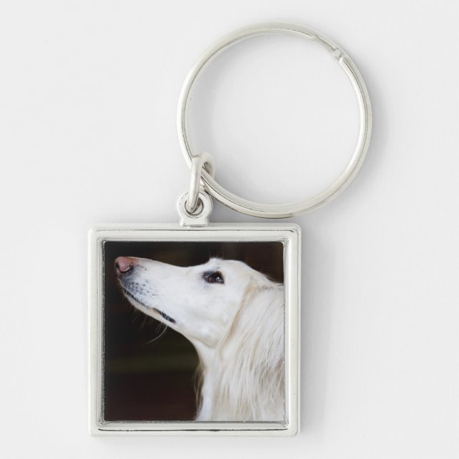 Llavero Saluki que mira para arriba (Frente)
