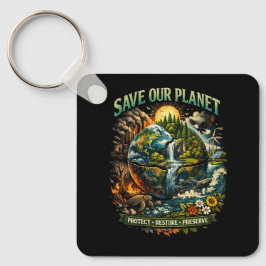 Llavero Salva Nuestro Planeta