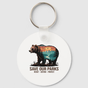 Llavero Salva Nuestros Parques Camiseta Ambiental Senderis
