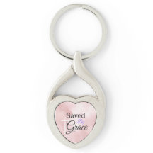 Salvado por Grace Christian Keychain