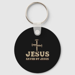 Llavero Salvado por la cruz de Jesús cristiano religioso D