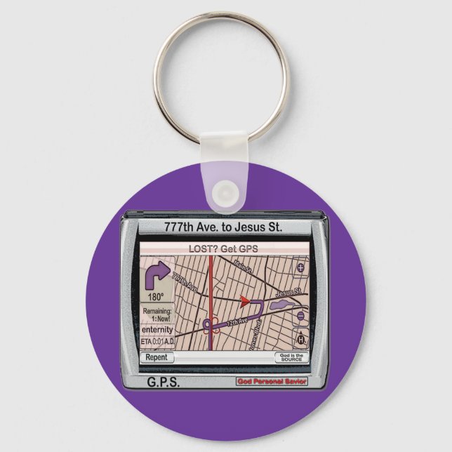 Llavero Salvador personal de GPS God (Anverso)