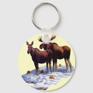 Llavero salvaje de los alces